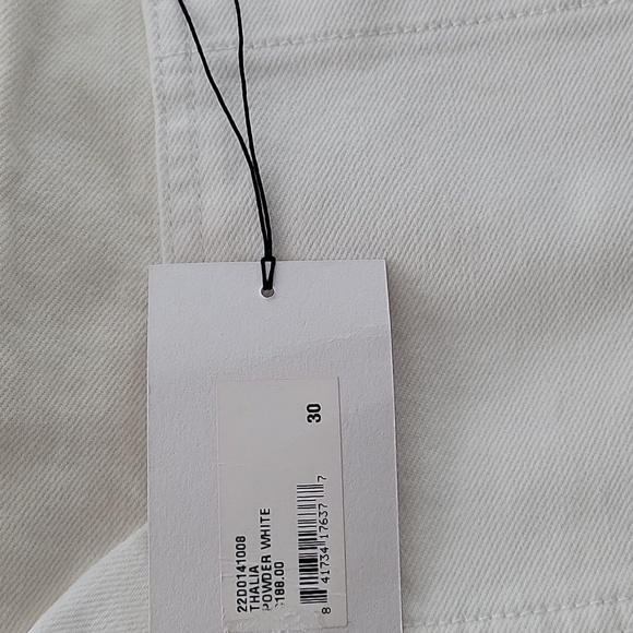 BLDWN cream/white high rise shorts NWT - Picture 3 of 12